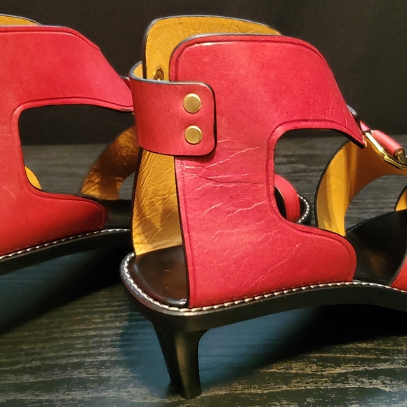 Isabel marant toe loop sandals red 41/10 - Picture 6 of 11